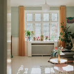 Indlæs billede til gallerivisning Gardiner efter mål, florlette gardiner, skræddersyede gardiner, gardiner på specialmål