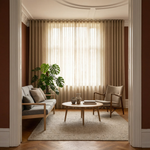 Indlæs billede til gallerivisning Gardiner efter mål, køb gardiner på mål, skræddersyede gardiner, gardiner på specialmål, anddrape arne aksel, design gardiner, fischer